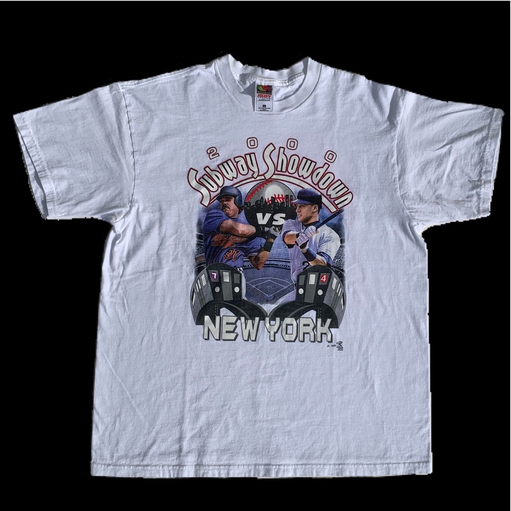 Vintage 2000 New York Subway Series TShirt Rare XL